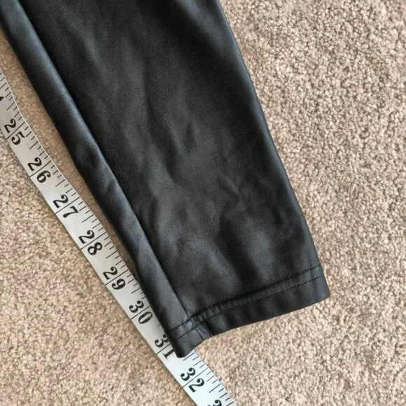 Aritzia Wilfred Free Daria Japanese Fabric High Rise Faux Leather Leggings S - Picture 7 of 9